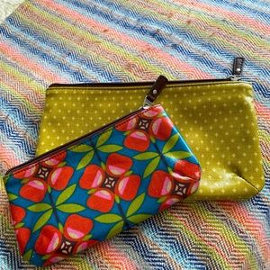 Fossil brand makeup bags - set of 2